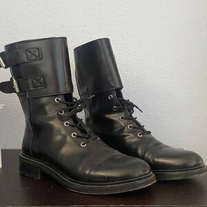 All Saints Black Leather Men's Boots